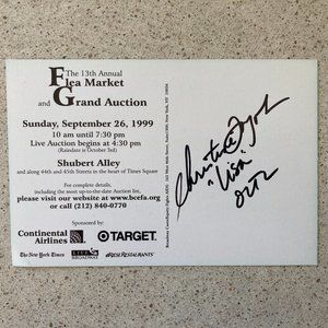Christine Toy Johnson Signed BCEFA Flea market Postcard Lisa On One Life to Live